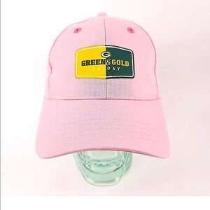 Green Bay Packers Green and Gold NFL Team Sponsor Hat (Pink)